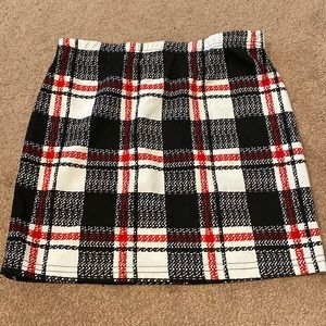 Shein plaid skirt